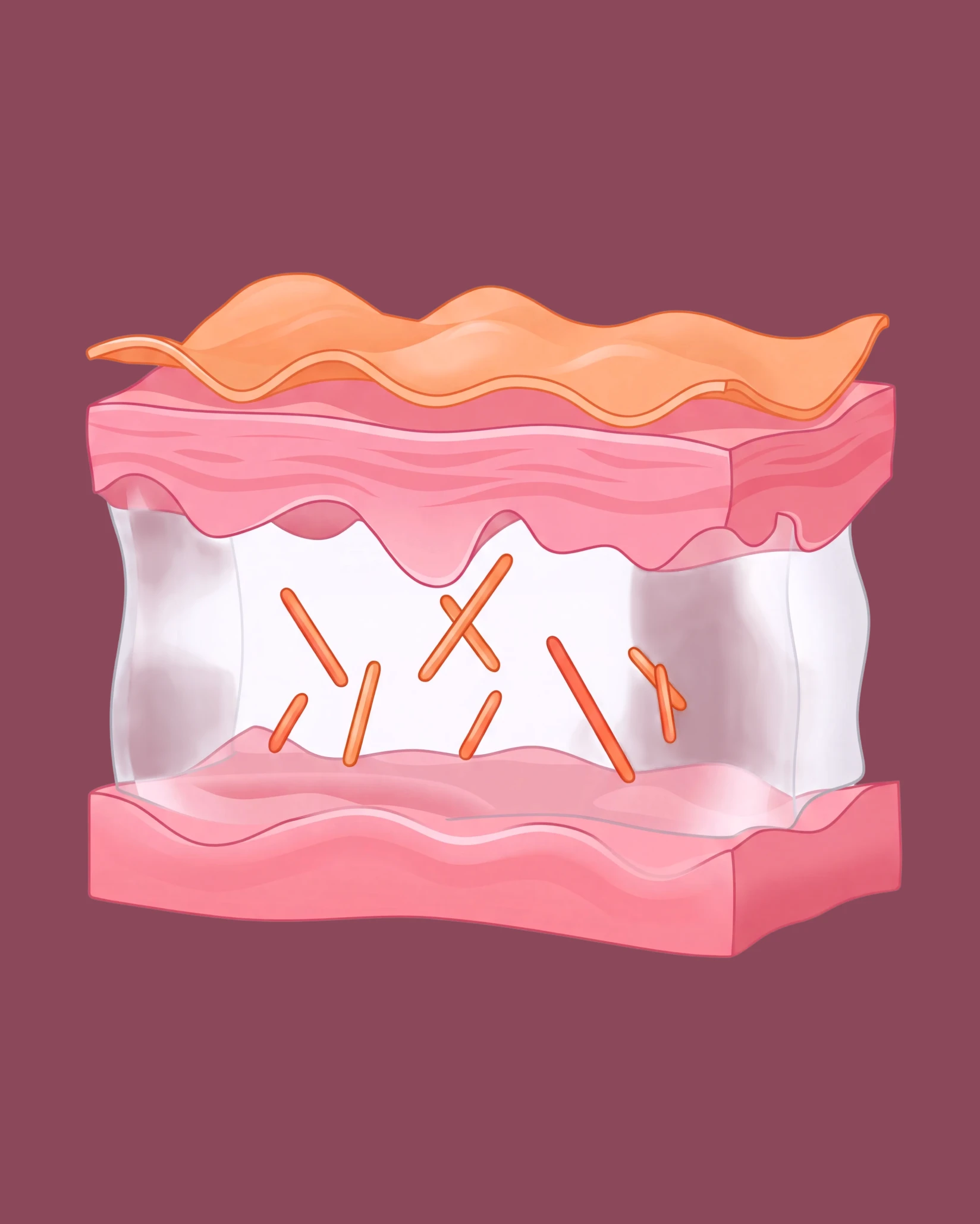 Dermal balance collapses as collagen decreases